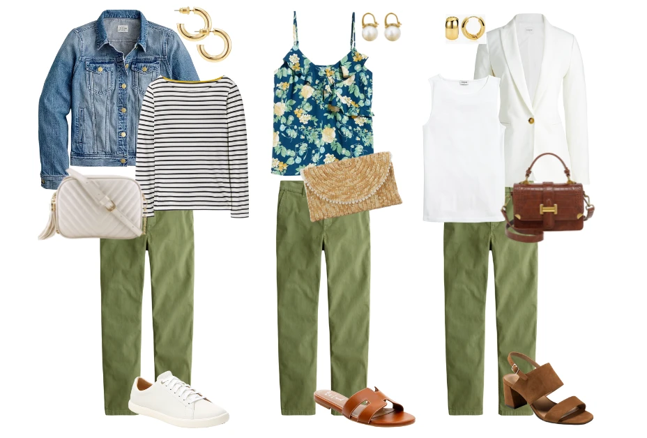 Pictures of Olive Green Pants for Female