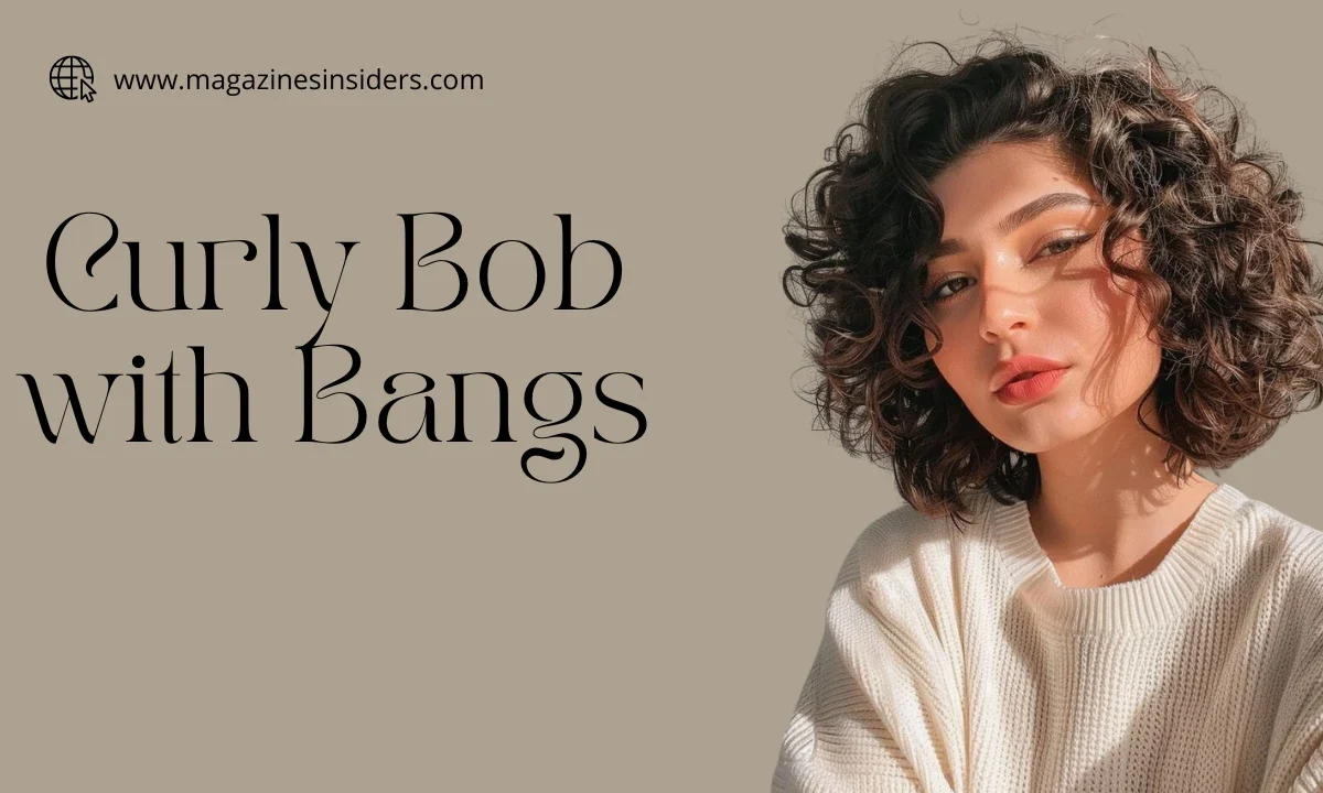 Curly Bob with Bangs