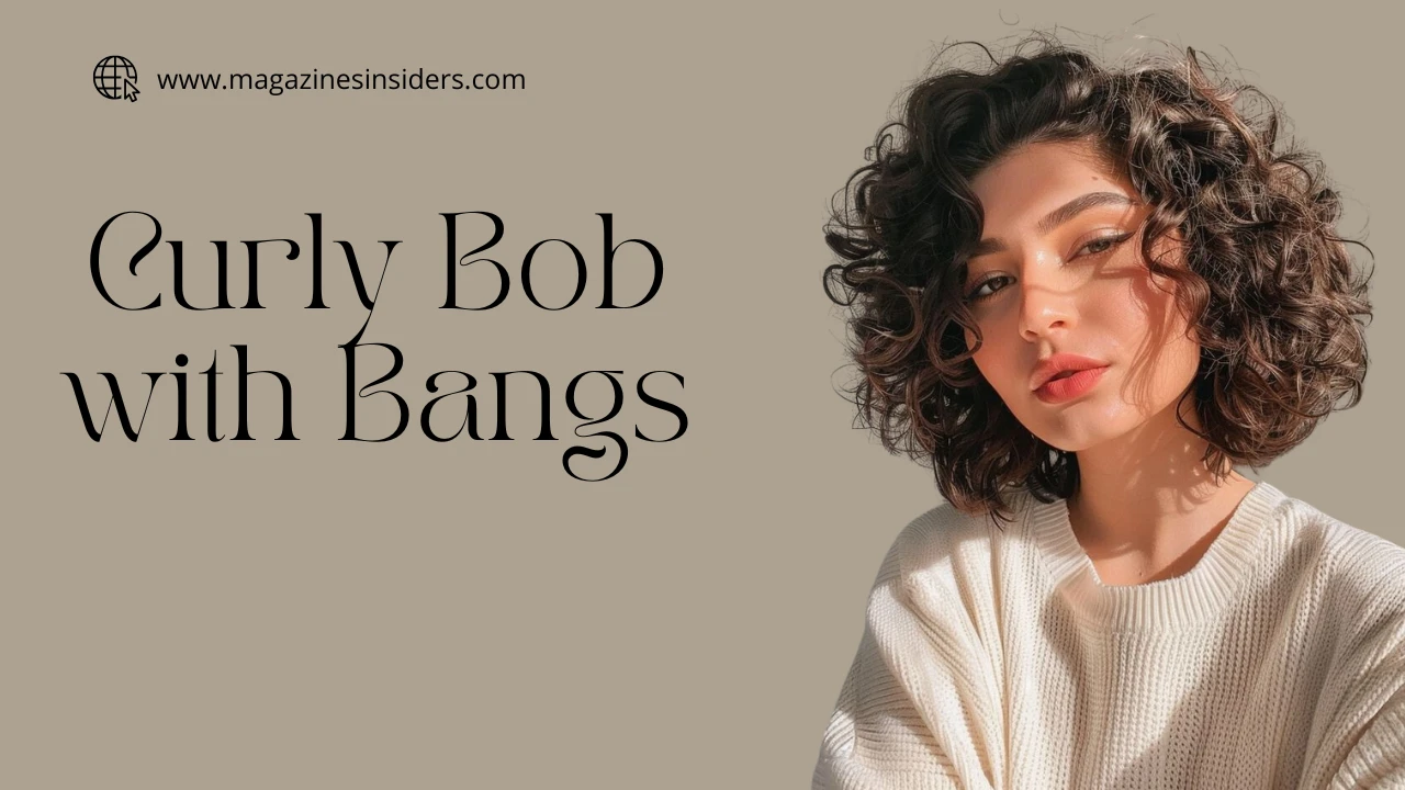 Curly Bob with Bangs